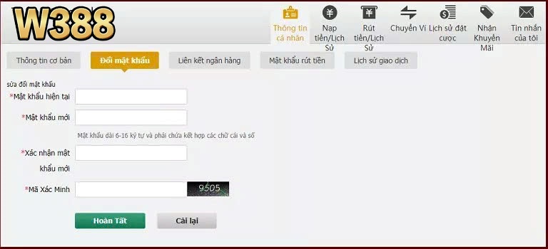 Nhập thông tin của bạn.